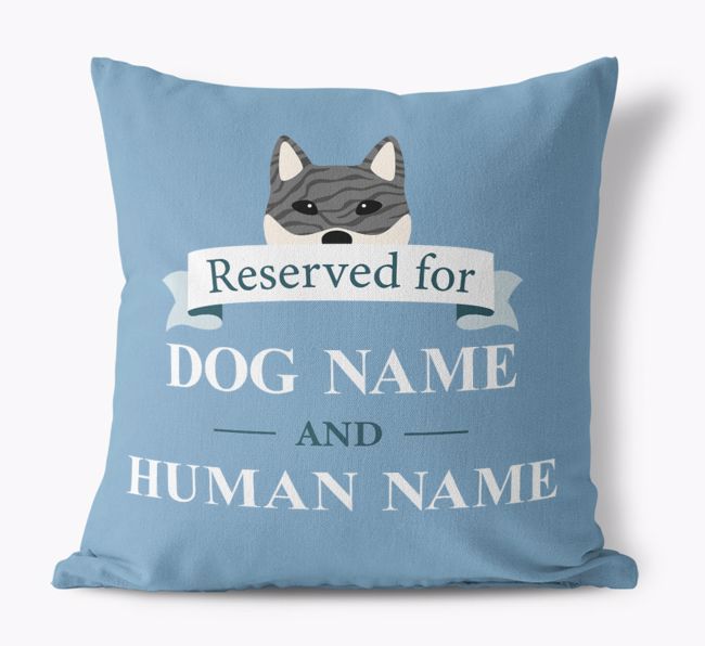 Reserved For: Personalized {breedFullName} Canvas Pillow